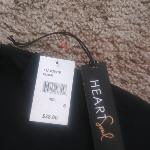 Black Slacks(Heart Soul) BRAND NEW W/TAGS - Picture 2 of 3